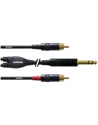 Cable Minijack CORDIAL estéreo/2 Rca 3 m