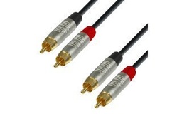 Cable ADAM HALL Audio Cable 2 x RCA a 2xRCA (mascle - mascle) 6m