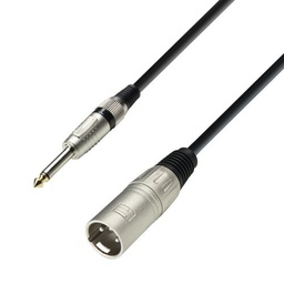 [4049521128479] Cable XLR (canon) ADAM HALL MICRO XLR A JACK 6.3 MM MONO 3M K3MMP0300