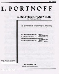 [P5942] PORTNOFF - RUSSIAN FANTASIA NO.2 D MINOR POS.1-3